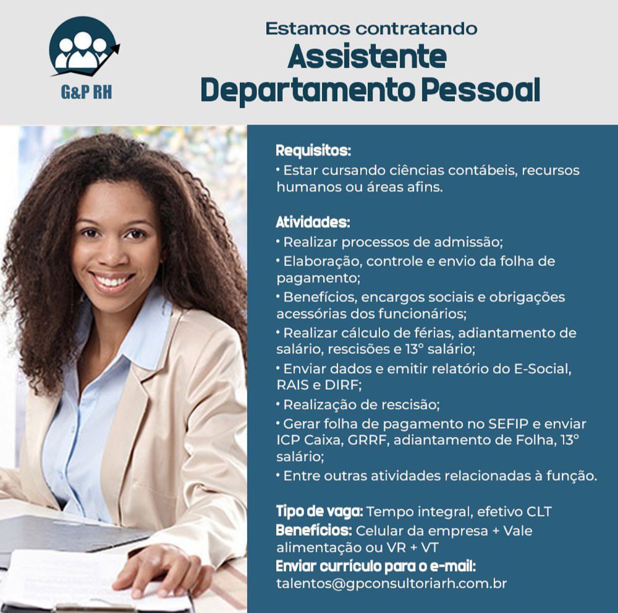 Assistente De Departamento Pessoal