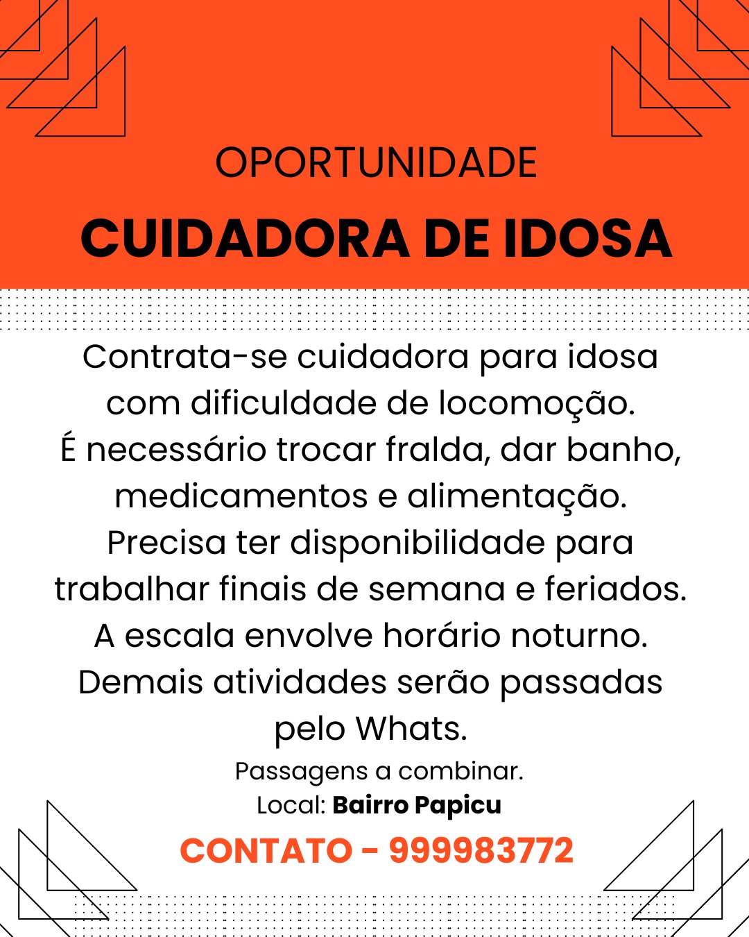 Cuidadora de Idosa