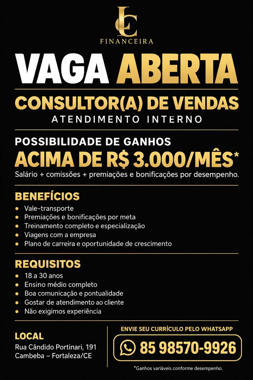 Consultor(a) de Vendas