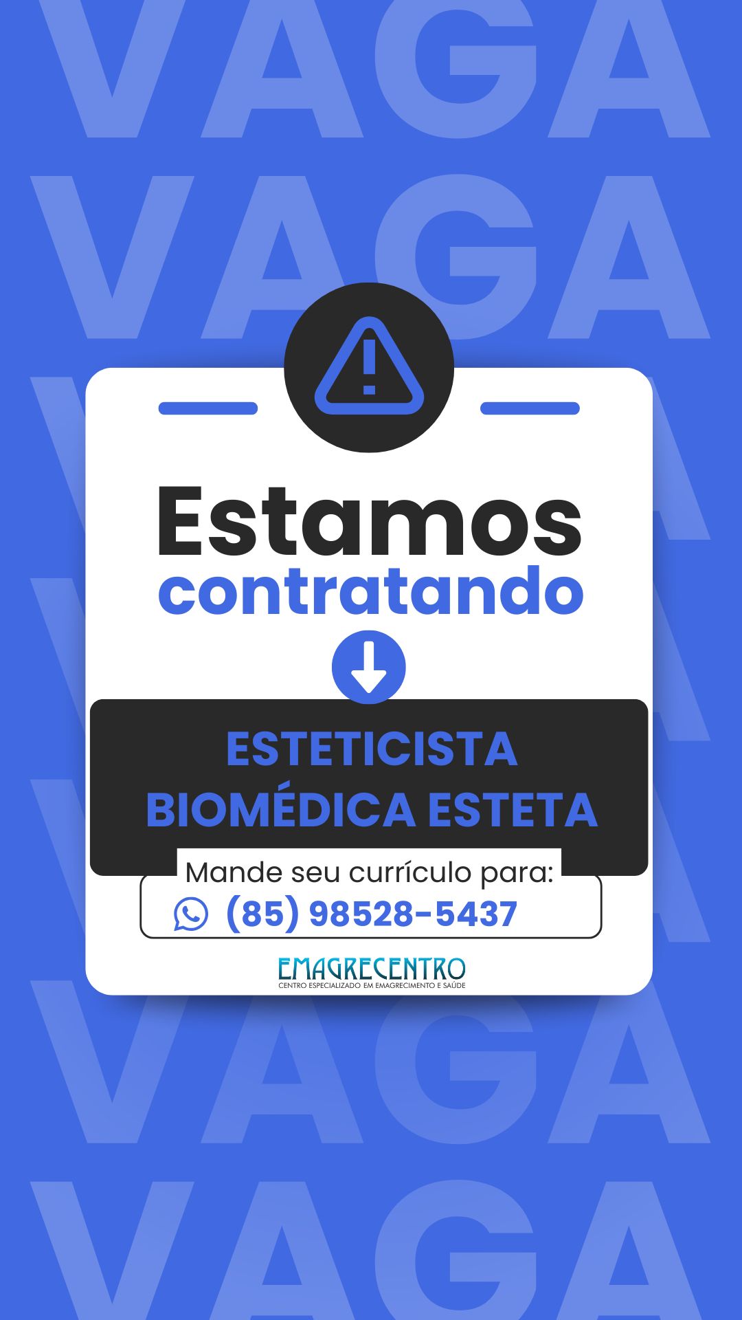 Vaga de Estamos Contratando – Emagrecentro Caucaia