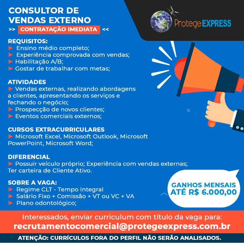 Consultor de Vendas Externo