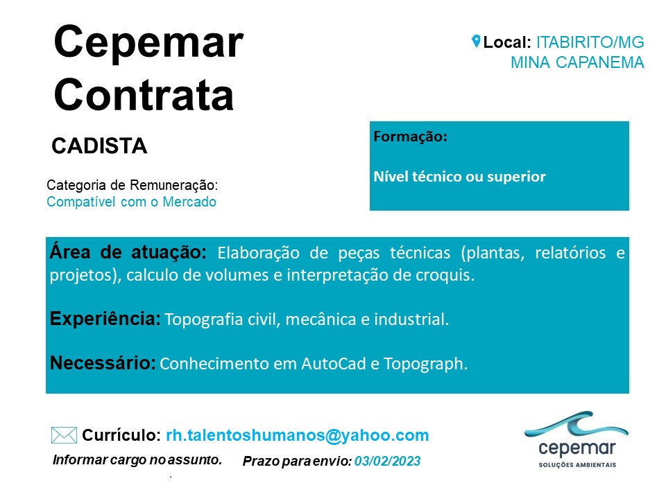 CADISTA – ITABIRITO/MG