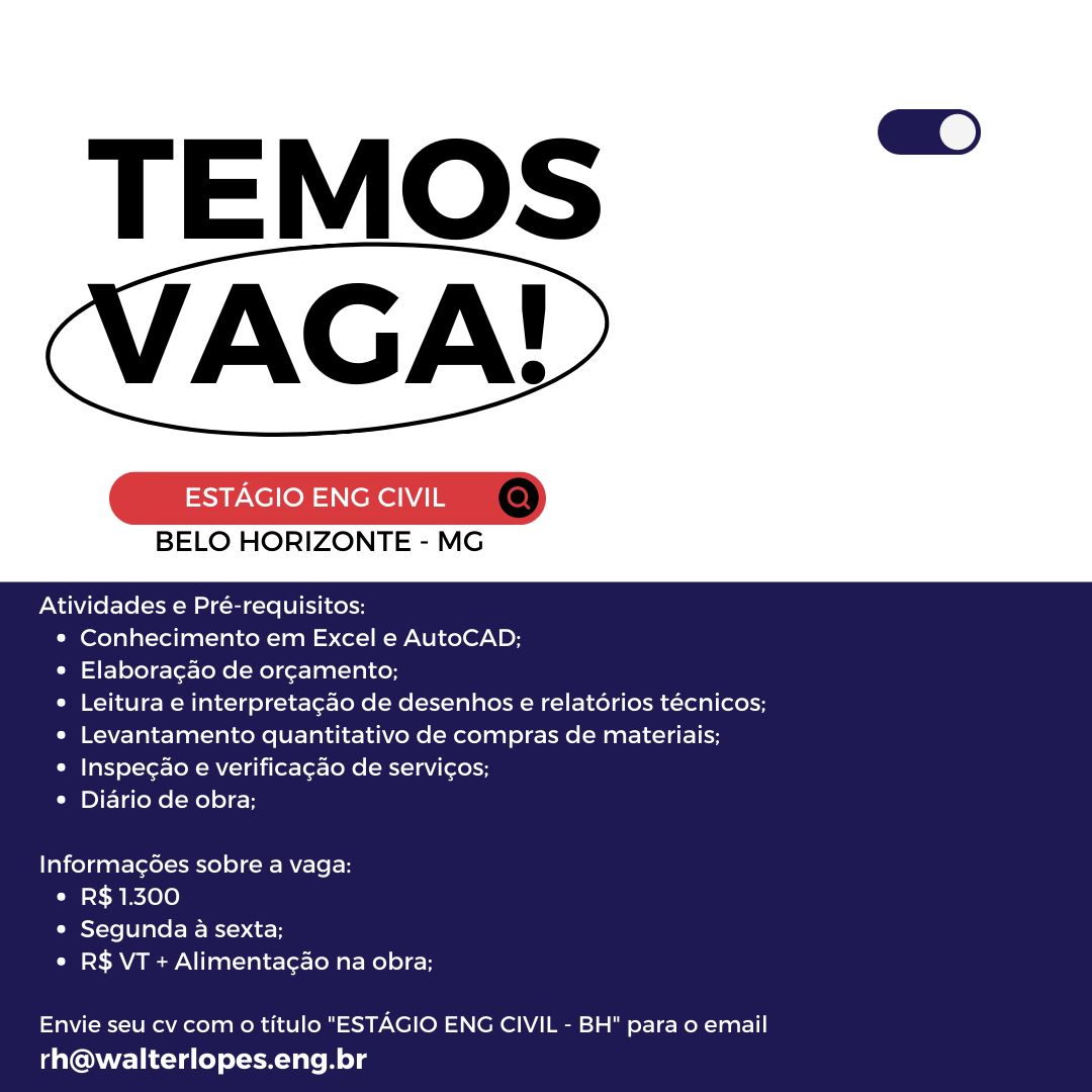 ESTÁGIO ENGENHARIA CIVIL